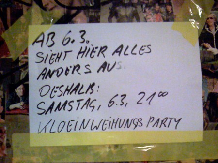 Einweihungsparty